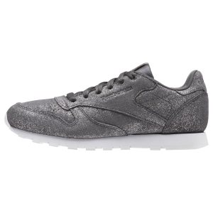 Reebok Classic Leather Turnschuhe Kinder - Grau/Weiß - DE 814-NKB